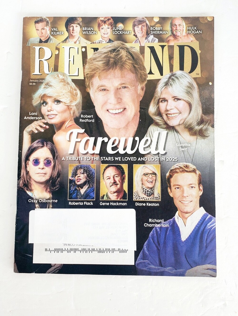 Remind Magazine January 2026 Farewell Tribute Issue Redford Ozzy Keaton Kilmer
